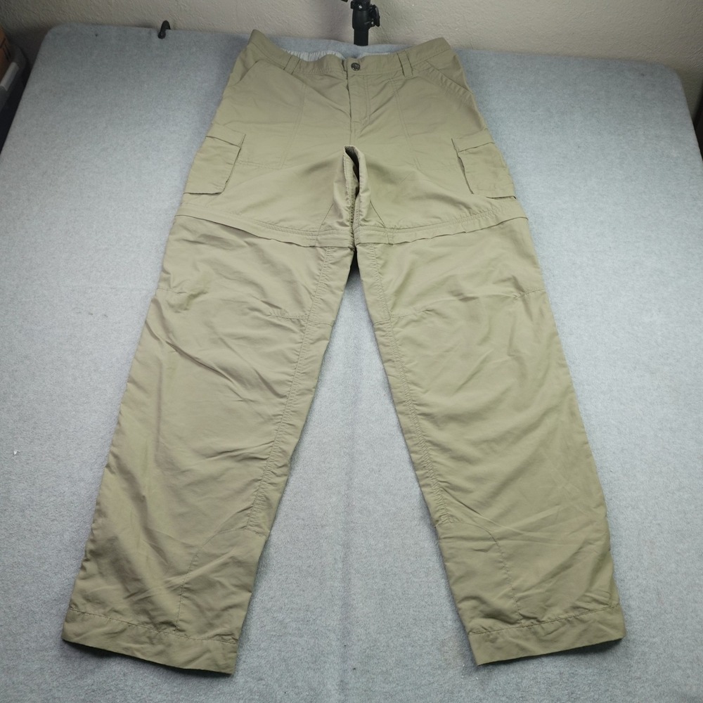 REI Pants Womens 12 Tan Convertible Cargo Hiking Outdoor Zip Off